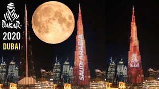 Dakar 2020 Saudi Arabia - Lights Up Burj Khalifa In Dubai