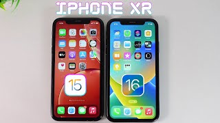iPhone XR iOS 15 vs iPhone XR iOS 16 - Speed Comparison You WON"T BELIEVE THIS