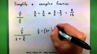 Basic Math - Simplify a complex fraction