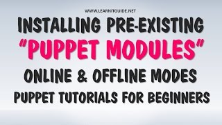 Installing Puppet Modules Online and Offline - Puppet Tutorial for Beginners