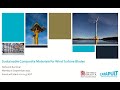 Sustainable Composite Materials for Wind Turbine Blades Seminar 6 September 2021