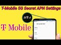 T-Mobile Secret APN Settings | T-mobile internet Settings