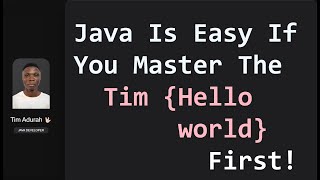 java tutorial ( hello world deep explanation ) | JAVA TUTORIAL |
