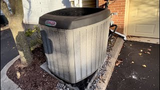 2015 Lennox Signature XP17 Heat Pump - Defrost Cycle (Steam Show)