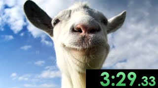 I got the world record for Goat Simulator