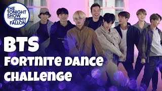 BTS and Jimmy Fallon Do the Fortnite Dance Challenge | The Tonight Show