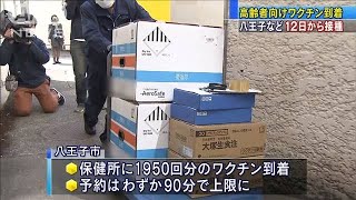 高齢者向けワクチン到着　東京・八王子市や世田谷区(2021年4月8日)