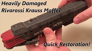 Extremely broken Rivarossi Krauss Maffei - Quick repair and restoration!!