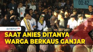 Kala Capres Anies Ditanya Warga Berkaus Capres Ganjar saat di Lampung