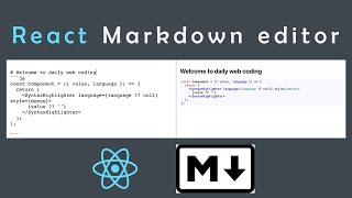 React markdown editor
