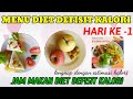 menu diet defisit kalori selama seminggu/jam makan diet defisit kalori