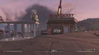 Red Rocket Mega Stop Cliff top CAMP Fallout 76