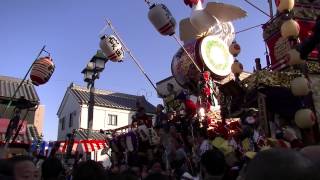 2014　栃木秋祭り11/16　三人形山車ぶっつけ