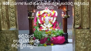 ಕಲ್ಲಿನಲ್ಲಿ ಉದ್ಭವಗೊಂಡಿರುವ ಕಲ್ಲೇಶ್ವರ ಸ್ವಾಮಿ | Shiva Incarned from Stone #shivatemple #karnatakatemple