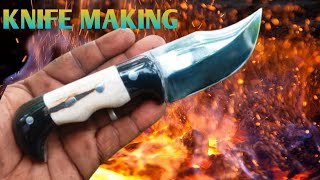 sharp modren knife making kerala പോത്തിന്റെ കൊമ്പും എല്ലും കൊണ്ട് പിടിയിട്ട കത്തി