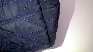 [SOLD] BALLY Navy Quilted Fabric Navy Shoulder Handbag Bag