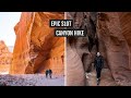 We hiked the LONGEST and DEEPEST slot canyon in the Southwest! (Wire Pass to Buckskin Gulch)