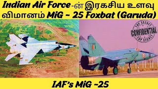 Indian Air Force’s secret spy plane MiG – 25 Foxbat ( GARUDA ) | Tamil | Mr. Middle Bencher
