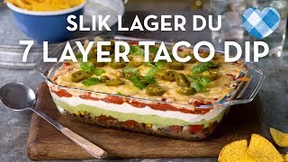 Seven layer taco dip gratinert oppskrift | TINE Kjøkken