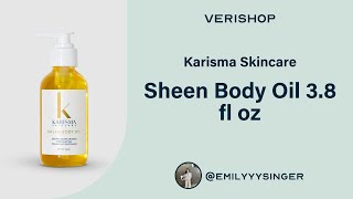 Karisma Skincare Sheen Body Oil 3.8 fl oz Review