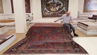 Russian Caucasus Antique Carpet - Rare 3,5mx2,5m old handmade rug