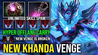 How to Hyper Carry Offlane Vengeful Spirit in 7.38 with New Khanda OC Gunpowder Gauntlets Dota 2