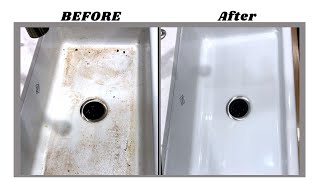 How To Clean Porcelain Sink - #shorts