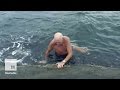 79-Year-Old Norwegian Man Swims to His Own Wedding, Like a Boss | Mashable News