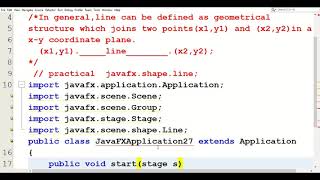 JavaFx line program | JavaFx Tutorial for beginner | 2D Shape line Example |Netbeans IDE