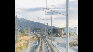 佐世保線　2020.11.28　大町駅→武雄温泉駅　複線化工事　後面展望