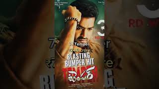 Jr.Ntr Top 10 Highest Grossing Movies 🤑 #southmovie #southactors #shorts