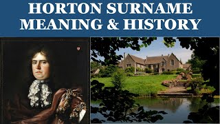 Horton Surname History