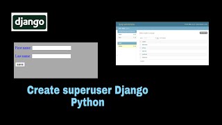 Create superuser in Django Python | Tutorial for Beginners