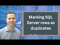 Marking rows in an SQL Server table as duplicates