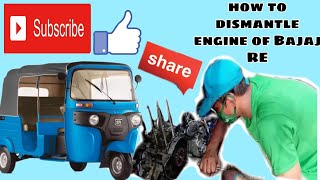 How to dismantle engine of Bajaj RE?