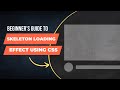 22 - How To Create Skeleton Loading Animation With CSS - Step-by-Step Tutorial