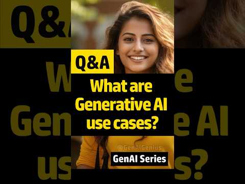 What Are Generative AI Use Cases? #generativeai #ai #genai - YouTube