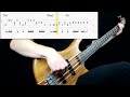 Red Hot Chili Peppers - Aquatic Mouth Dance (Bass Cover) (Play Along Tabs In Video)