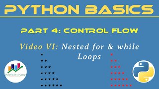 [P4/6] Python Nested Loops | Python Control Flow | Python Basics | Python beginners