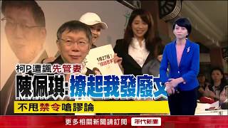 陳佩琪臉書槓女議員 柯\