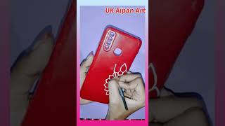 How to make DIY mobile cover Aipan (PART-1) #shorts #Aipanart #Art #trending #mobile #cover