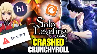 Solo Leveling Season 2 Crashed Crunchyroll | R.I.P Hianime! Internet Break