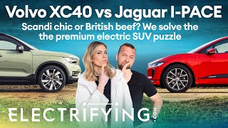 Volvo XC40 Recharge electric vs Jaguar I-PACE - Scandi chic or British beef? / Electrifying
