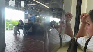 Miami Metrorail: Northbound train Brickell Station to Northside station
