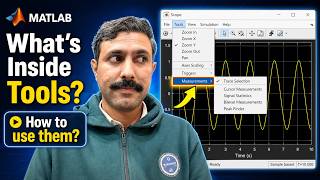 MATLAB Scope Tools Tab Explained | Step-by-Step Tutorial with Example