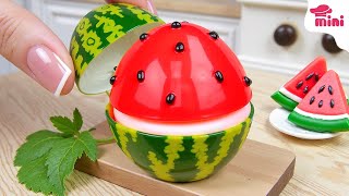 [💕Mini Cake 💕] Miniature Watermelon Jelly 🍉 Delightful DIY Watermelon Dessert Creation | Mini Bakery