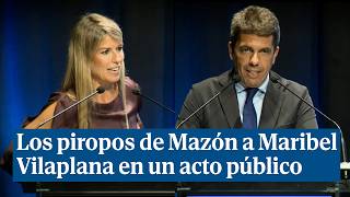 Los piropos de Mazón a Maribel Vilaplana en un acto público el 14 de octubre