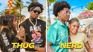 Picking Up Girls In Miami! | Nerd Vs Gangster !