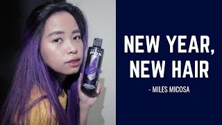 NEW YEAR, NEW HAIR (HOW TO DYE USING ARCTICFOX PURPLE RAIN) | JANUARY 2019 | HAIR DIY