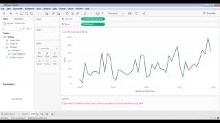 Discrete v/s Continuous Date - Tableau - Visualization